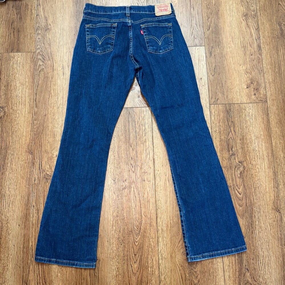 Y2K Levi's Bootcut Blue Jeans Womens Size 6 Medium Wash Denim Western Batwing
